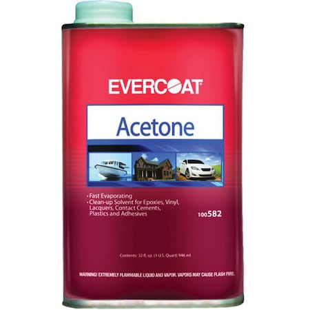 Evercoat Acetone Quart Quart 100582
